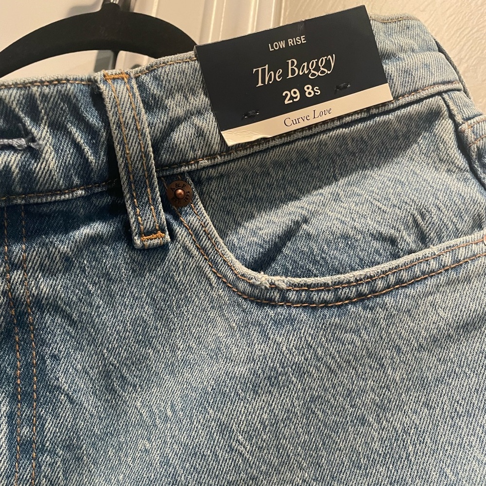 Abercrombie & Fitch Light Blue Low Rise Jeans
